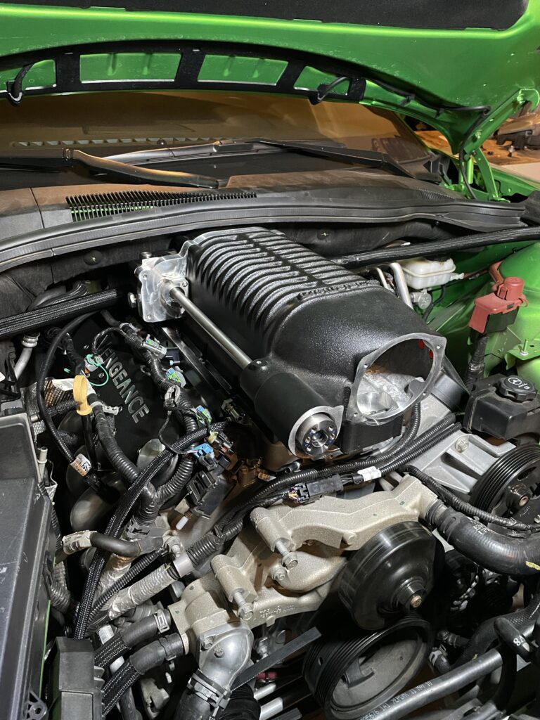 3.0L Whipple supercharger being fitted to the LS3 in a 2012 Camaro SS